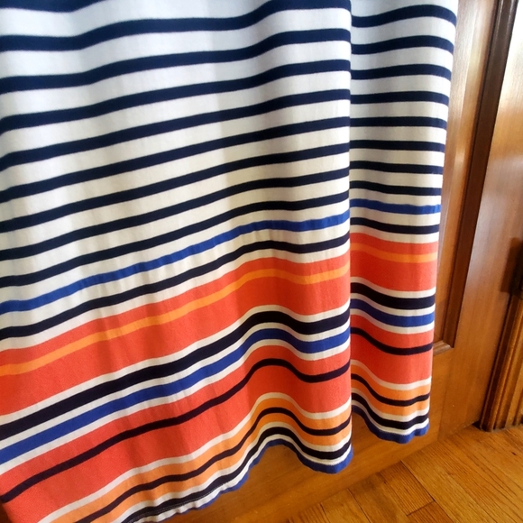 Old Navy Casual Tank Style Navy Striped Ombre Maxi Dress XS - Picture 3 of 4
